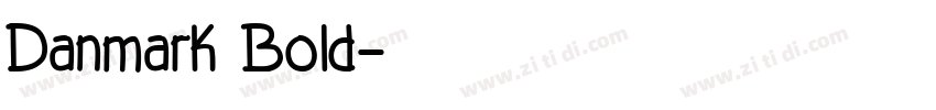 Danmark Bold字体转换